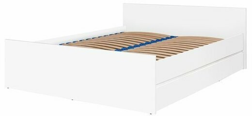 Dvoulůžková postel CRYSTAL 160x200, bílá